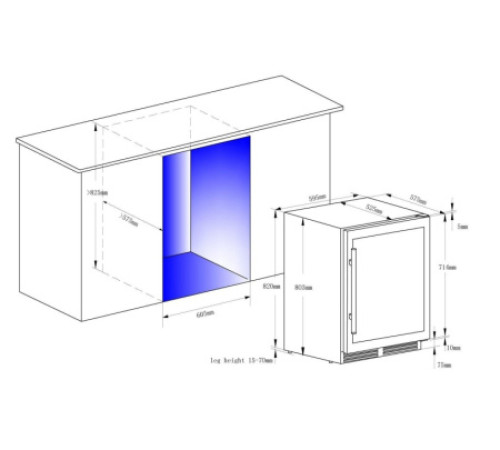 Винный шкаф CLIMADIFF CBU51D1X