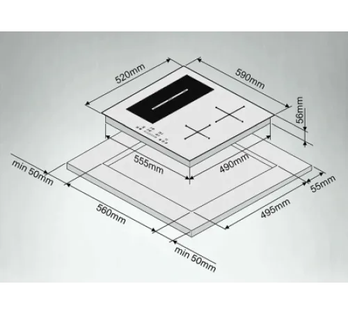 Варочная поверхность ARDO IM64B1FS2