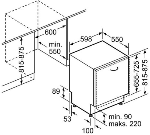 Встраиваемая посудомоечная машина Bosch SMV 45GX03E