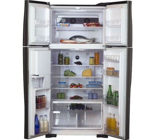 Холодильник  HITACHI r-w662 pu3 gbw темно-коричневый