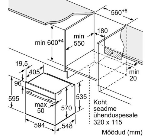 Духовой шкаф BOSCH HBG517CW1S