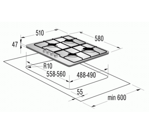 Поверхность GORENJE g 65 w
