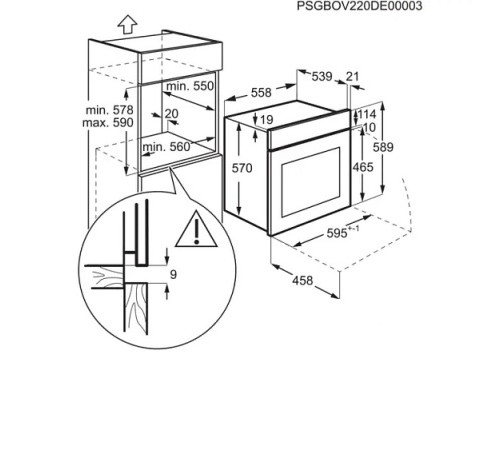 Духовой шкаф ELECTROLUX OEH3H40BW