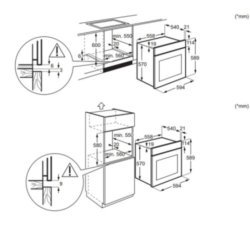 Духовой шкаф ELECTROLUX EOF5H40BX