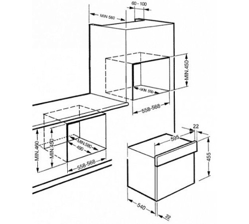 Духовой шкаф SMEG s45ma