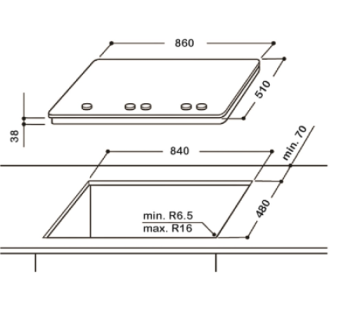 Варочная панель WHIRLPOOL GMA9522/IX