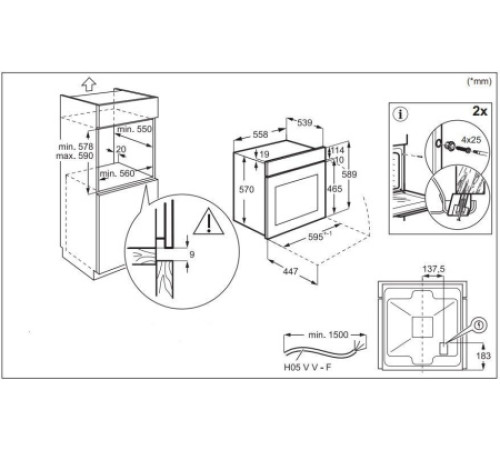 Духовой шкаф ELECTROLUX EOD3C40BX