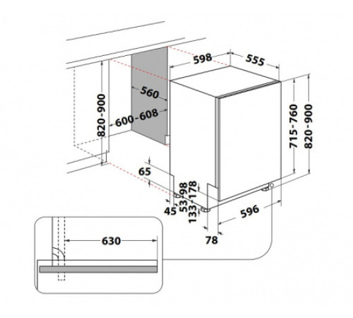 Посудомоечная машина WHIRLPOOL W8I HF58 TU