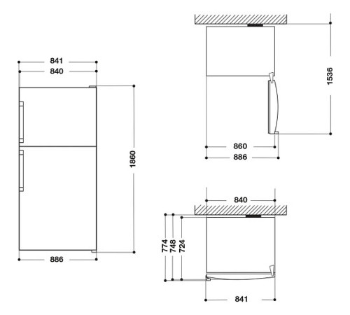 Холодильник HOTPOINT-ARISTON HA84TE 72 XO3 нержавеющая сталь
