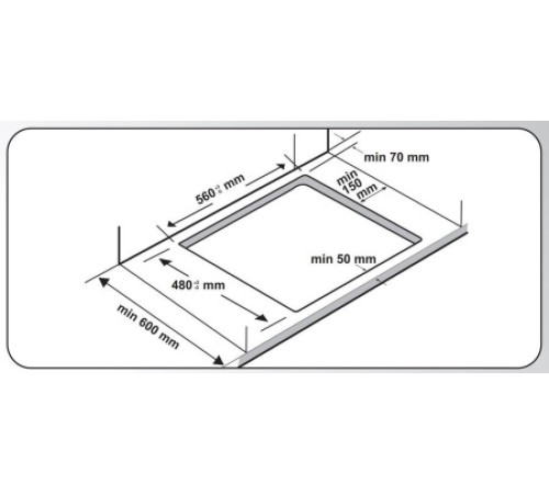 Встраиваемая газовая варочная панель Candy CHG6BRWPX