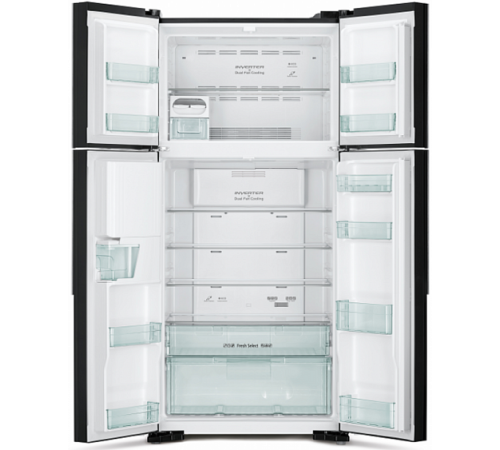 Холодильник HITACHI R-W 662 PU7 GBE бежевое стекло