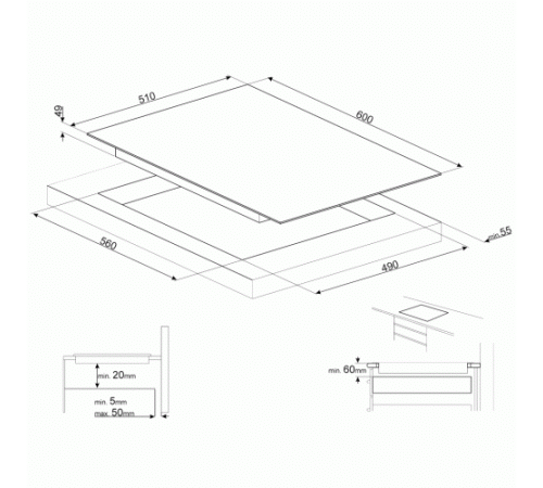 Варочная панель SMEG SI2M7643B