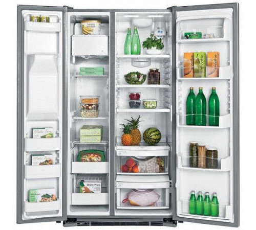 Холодильник IO MABE ORE24CGFFNM черный антрацит, ручки золото/бронза