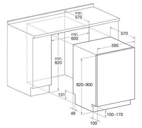 Посудомоечная машина встраиваемая полноразмерная HOTPOINT-ARISTON ltf 11m121 o