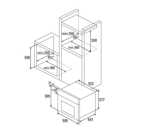 Духовой шкаф CATA MT 9011 PRO BK