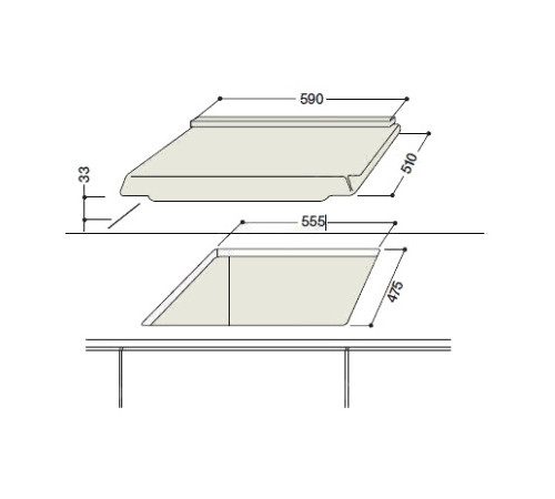Газовая поверхность HOTPOINT-ARISTON gpn 64 nw rfh