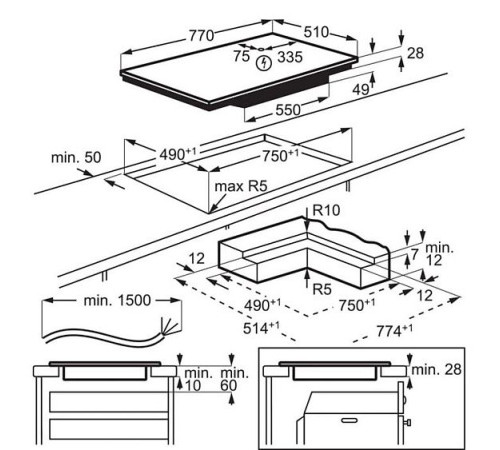 Варочная поверхность ELECTROLUX KIV84550I