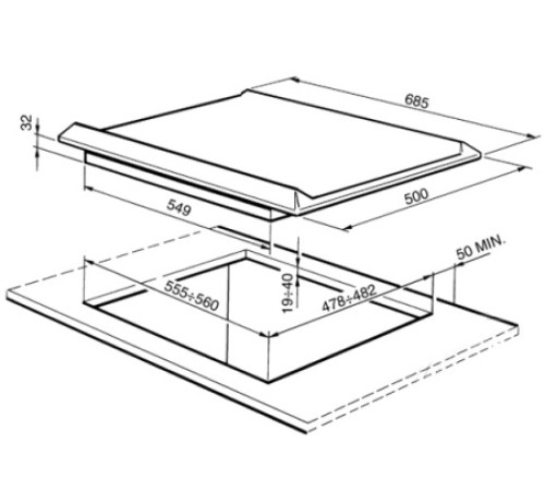 Варочная панель SMEG SR876AVGO