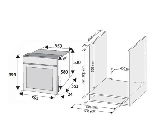 Духовой шкаф GINZZU HOE-241