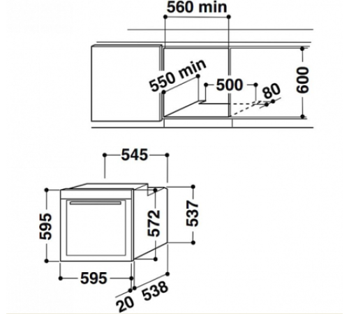 Духовой шкаф WHIRLPOOL akzm 784 wh