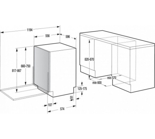 Посудомоечная машина GORENJE MGV6316