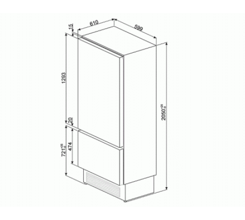 Винный шкаф SMEG WI66LS