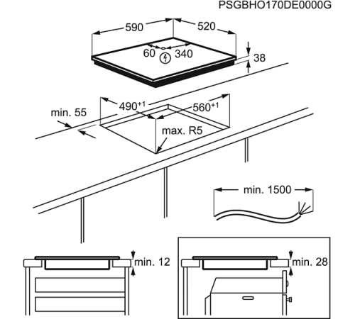 Поверхность ZANUSSI CPZ6431KF