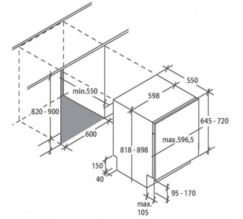 Посудомоечная машина CANDY CDI1DS63-07