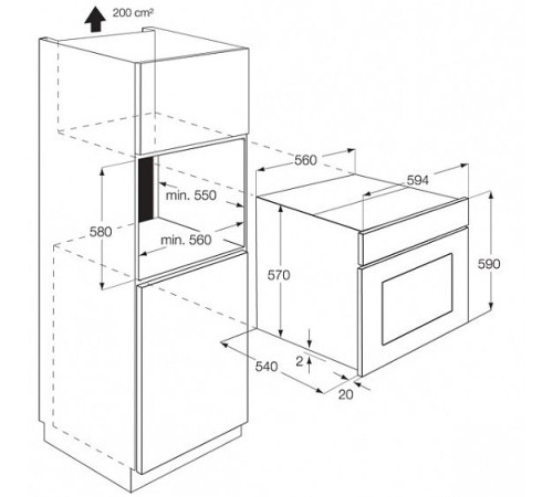 Духовой шкаф ZANUSSI zob 535752 x