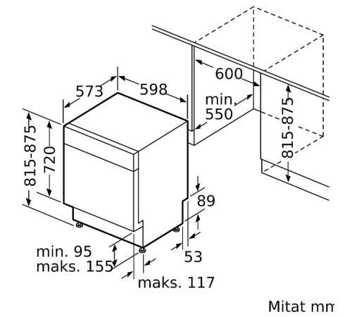 Посудомоечная машина BOSCH SMU 4HAI48S