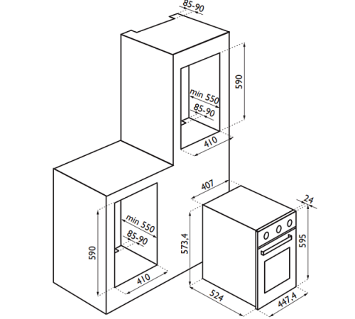 Духовой шкаф ARDESIA HSN040GX