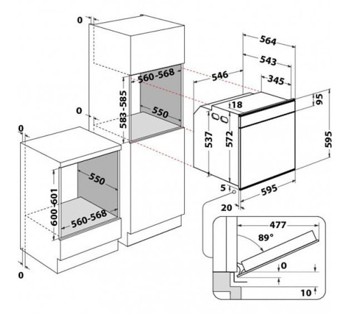 Духовой шкаф WHIRLPOOL AKZM 8480 NB