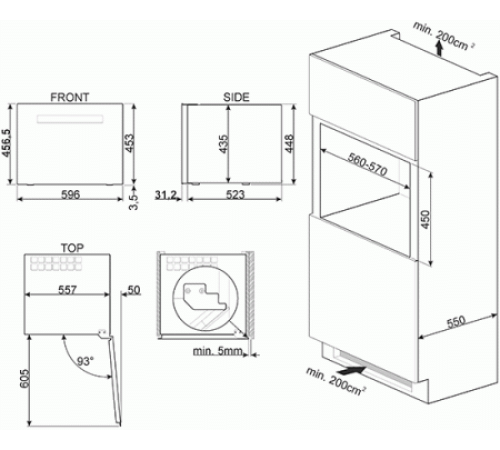 Винный шкаф Smeg CVI618NX