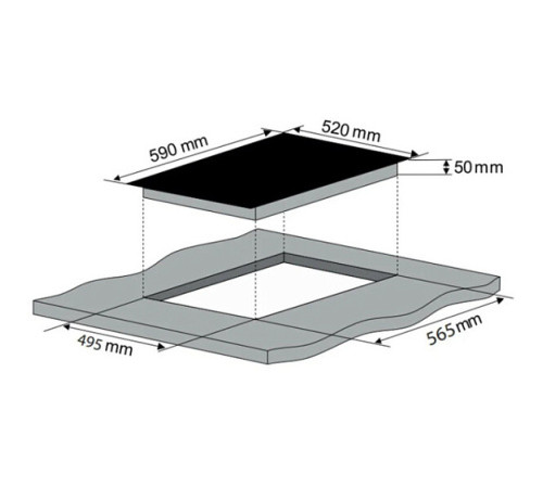 Варочная поверхность KONIGIN Draco C604 SBK