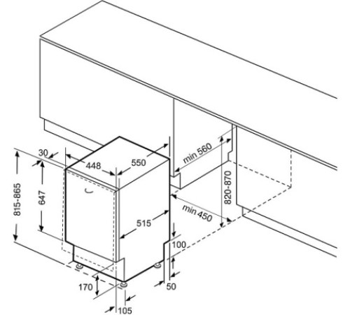Посудомоечная машина KRONA REGEN 45 BI
