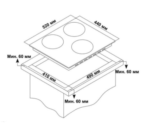 Варочная поверхность DELVENTO V45E03W001