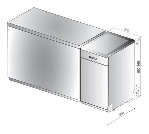 Посудомоечная машина Indesit DSFE 1B10 S