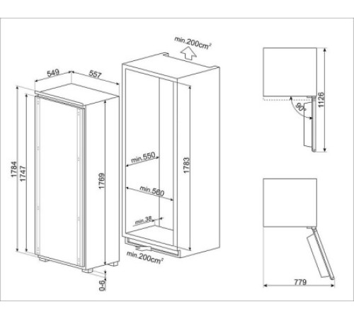 Морозильная камера SMEG S9F174DND