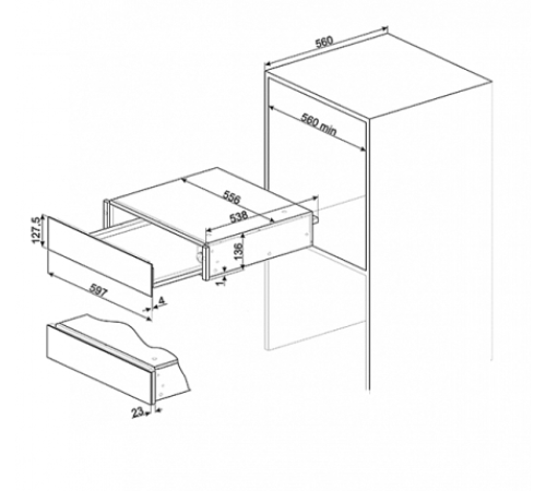Подогреватель посуды SMEG CPR315X