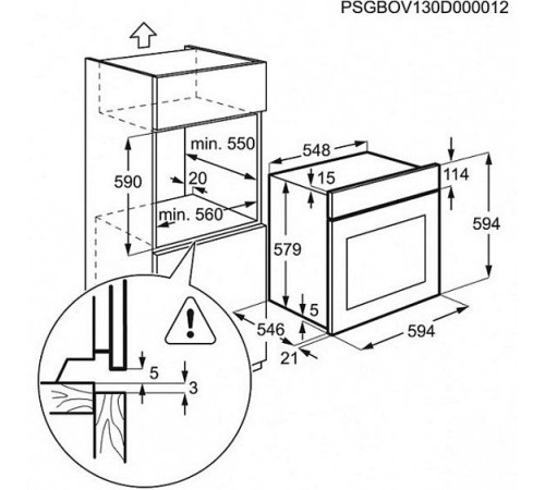 Духовой шкаф AEG be 5431402 m