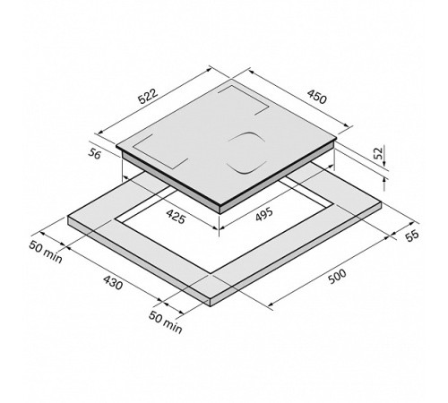 Варочная поверхность KRONA MYSTERIUM max ih 45 GR