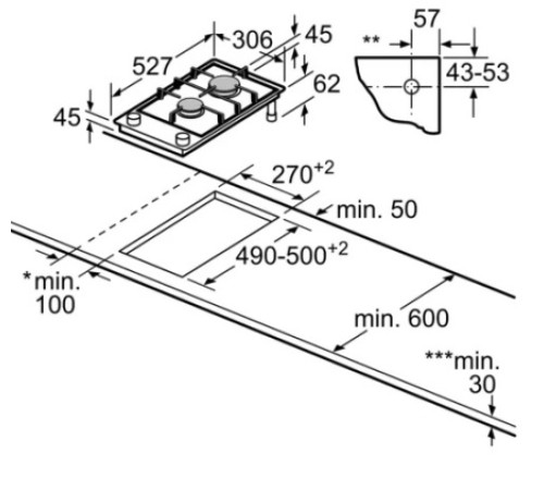 Варочная поверхность BOSCH PRB3A6D70M