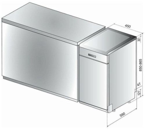 Посудомоечная машина HOTPOINT-ARISTON HSFO 3T235 WCX