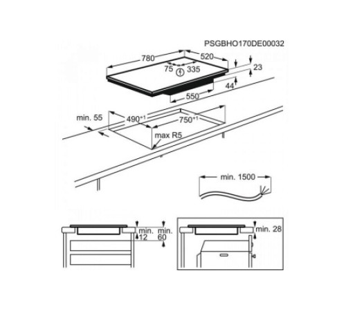 Варочная поверхность ELECTROLUX EIP8146