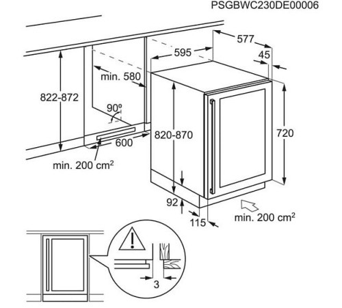 Винный шкаф AEG AWUS052B5B