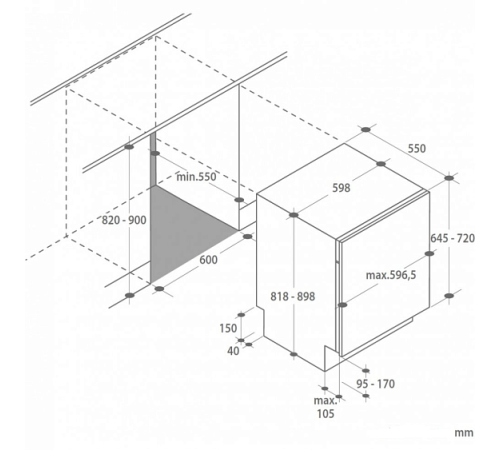 Посудомоечная машина CANDY CDI1L38-07