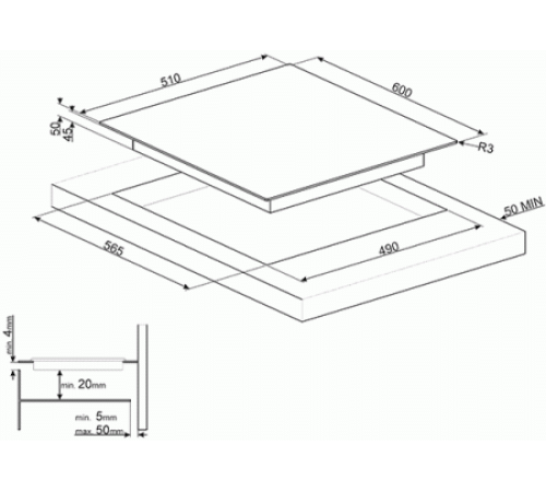 Варочная панель SMEG SE364EMTB