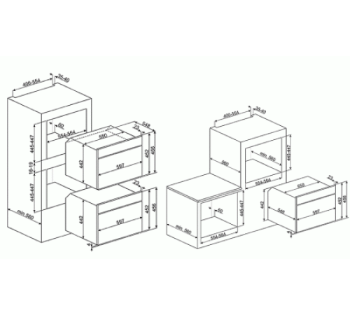 Встраиваемая микроволновая печь SMEG mp822po