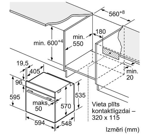 Духовой шкаф BOSCH HBA530BB0S