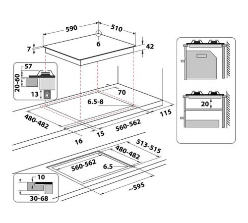 Варочная поверхность WHIRLPOOL GOFL 629/NB